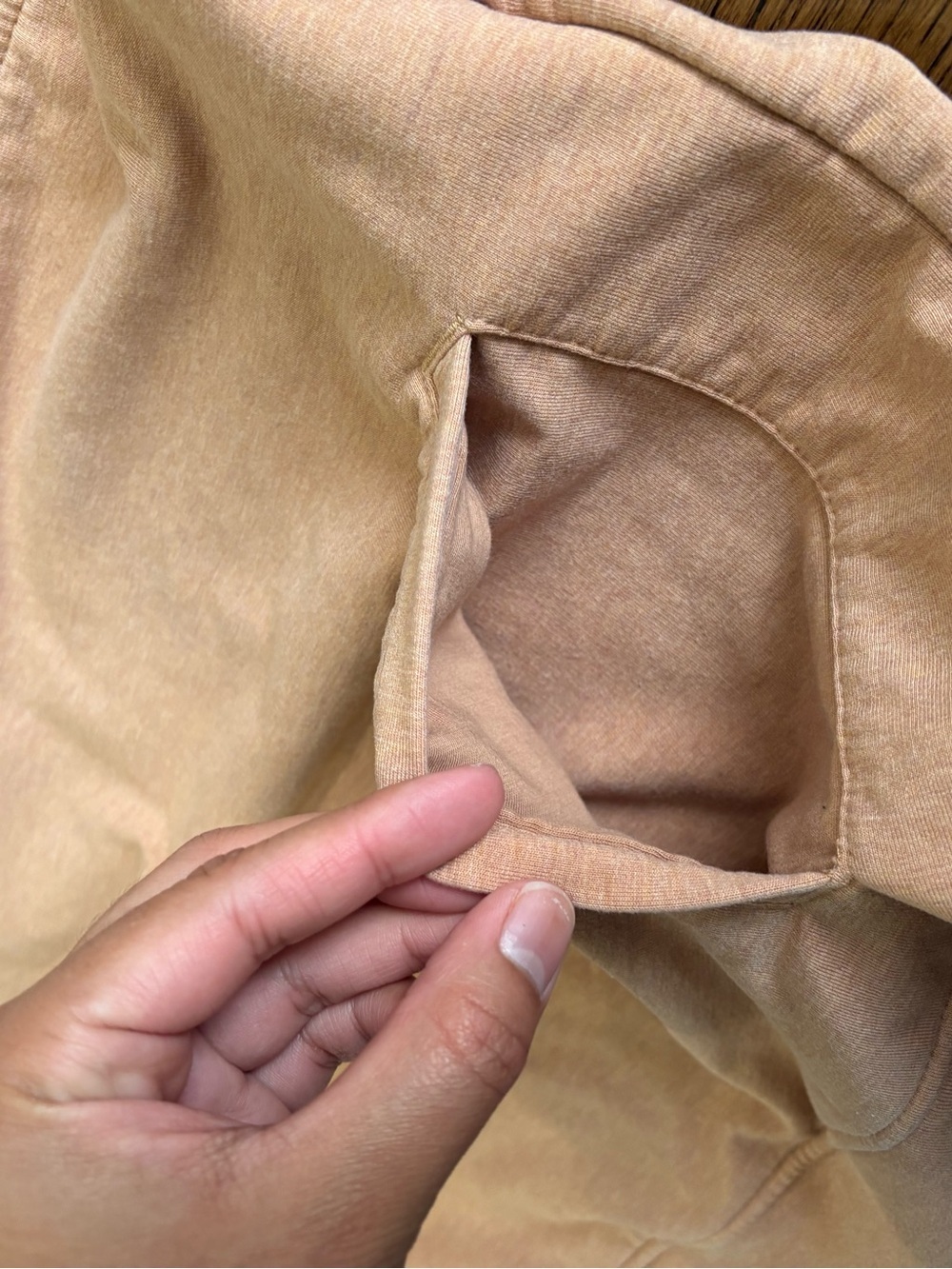 Patagonia Ahnya Organic Cotton Half-Zip Pullover in Heather Tan Size Small - Picture 10 of 10